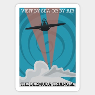 Bermuda Triangle Travel Poster Sticker